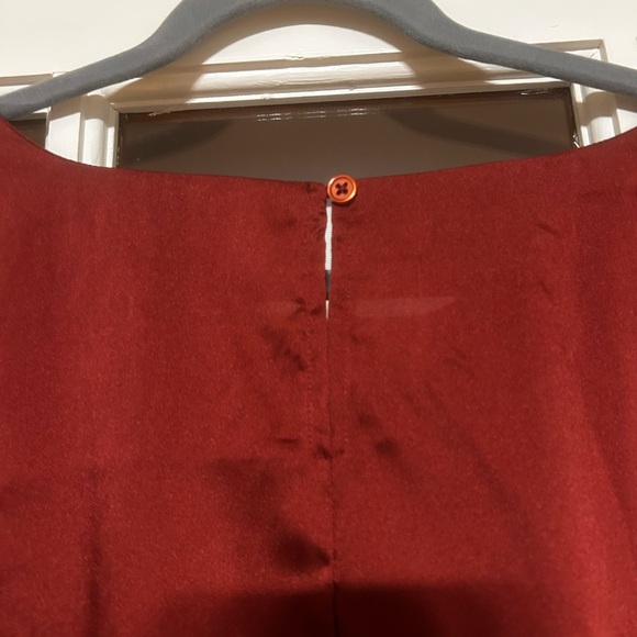 NWOT Lane Bryant Long Sleeve Rust Blouse Plus Size 22 - Picture 3 of 4